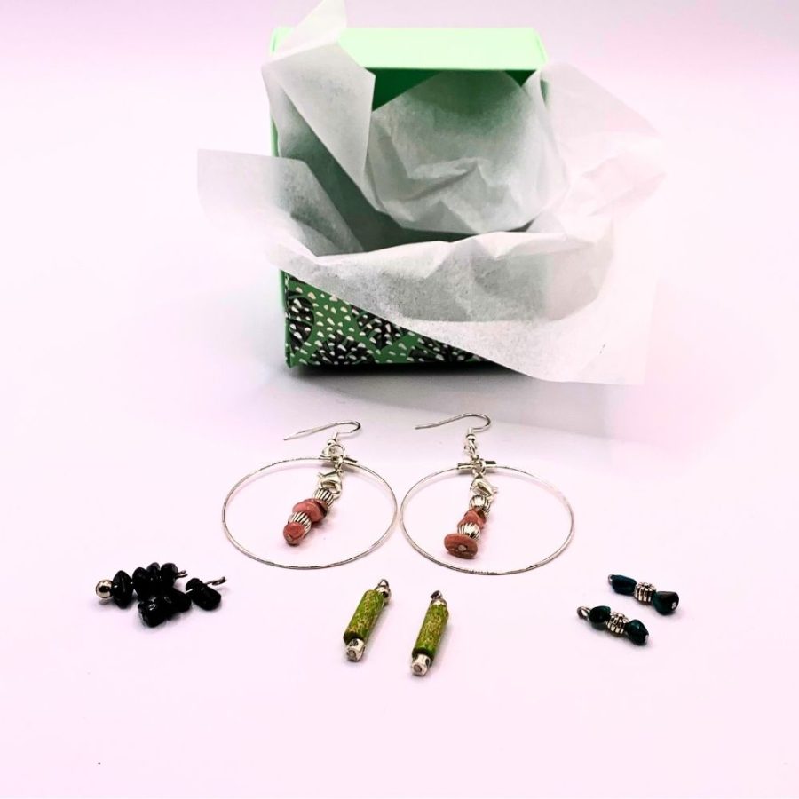 Boucles d'oreilles kit 4 couleurs interchangeables M6 – Image 2