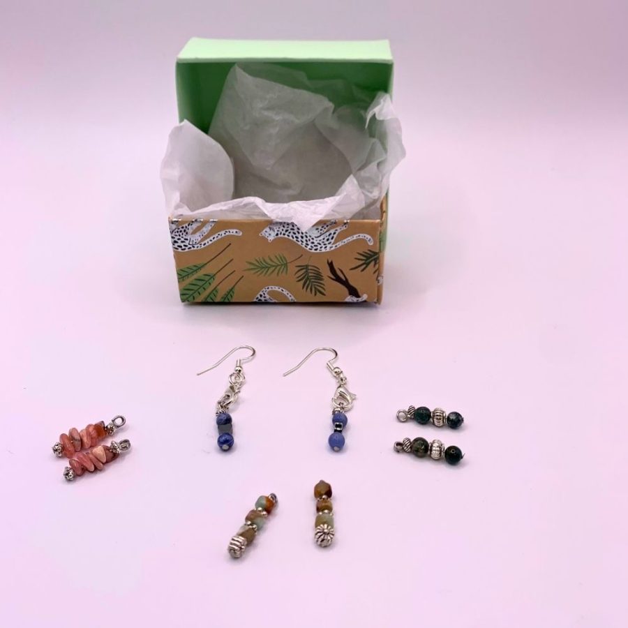 Boucles d'oreilles kit 4 couleurs interchangeables M2 – Image 2