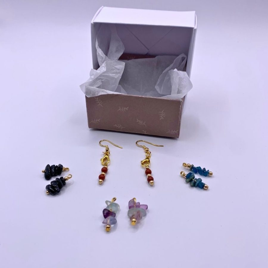 Boucles d'oreilles kit 4 couleurs interchangeables M5 – Image 2