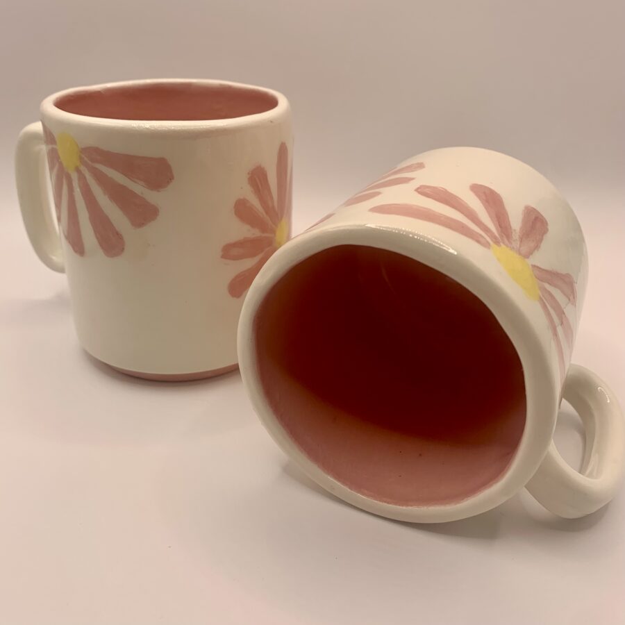 Ensemble Tasse thé ou Café  Fleurs roses – Image 3