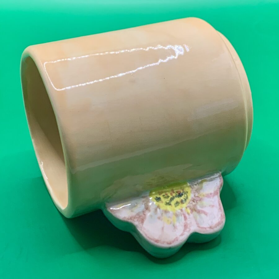 Tasse faïence thé ou café demi fleur – Image 3