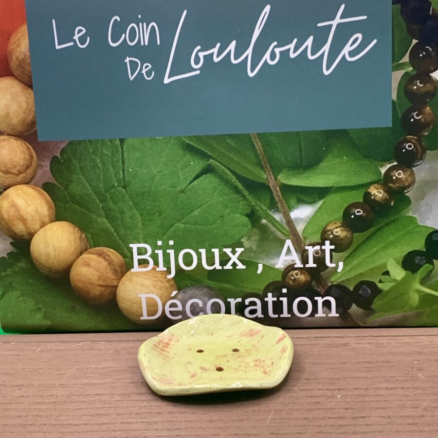 Petit porte savon vert pâle